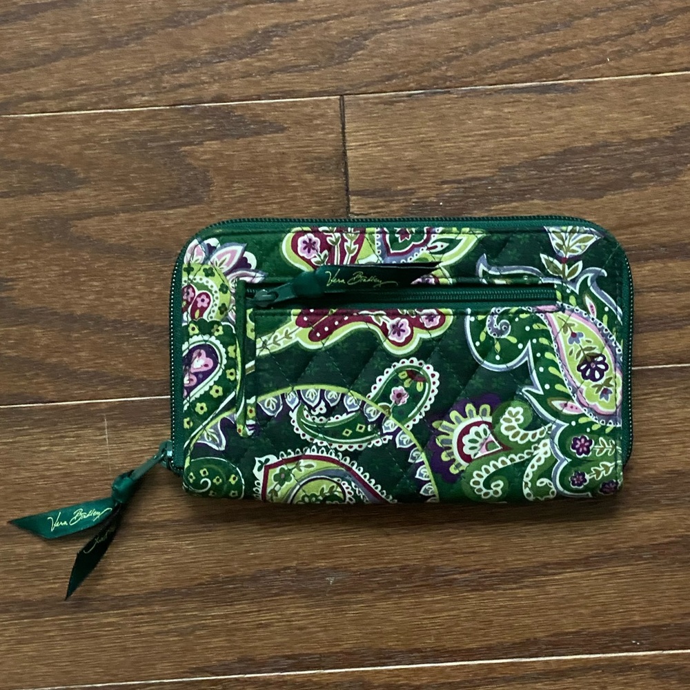 Vintage Vera Bradley Chelsea Green Wallet
